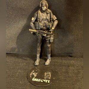 McFarlane Call of Duty Simon Ghost Riley 6" Figure Damage To Bottom Foot/stand
